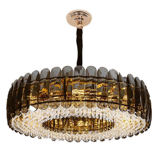 MIRODEMI® Round Luxury Golden Crystal LED Chandelier for Living Room, Bedroom image | luxury lighting | luxury chandeliers