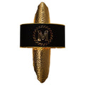 MIRODEMI® Luxury Golden Wall Lamp with M-Letter Lampshade, Living Room, Bedroom image | luxury lighting | golden wall lamps
