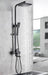 MIRODEMI® Black Shower Cabin Faucet Set Bathroom Rainfall