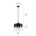 MIRODEMI® Modern loft hanging Glass Pendant Lamp for Kitchen, Restaurant, Bar, living room, bedroom CA
