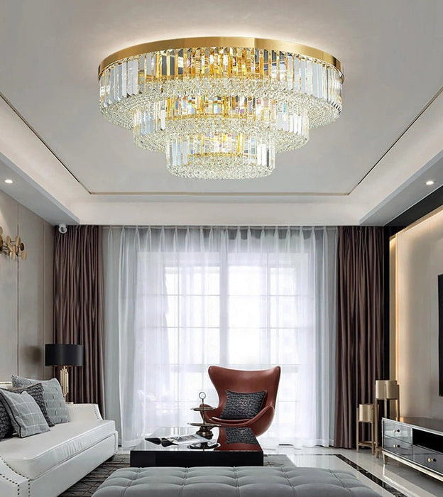 MIRODEMI® Contemporary crystal ceiling chandelier for living room, dining room, bedroom