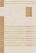 Beige/Grey/White Modern Hand-Knotted Indian Rectangle Area Rug 4'6"x6'6" (140x200cm) / Beige